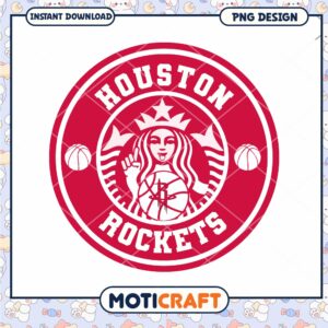 Houston Rockets PNG Logo Instant Download Art Design