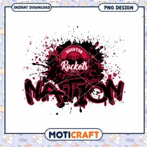 Houston Rockets Nation PNG Design