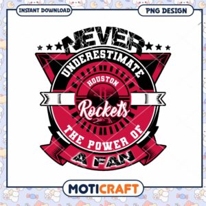 Houston Rockets Fan Power PNG Design