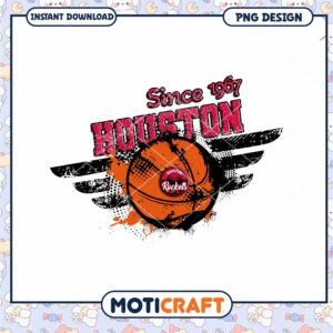 Houston Rockets Basketball PNG Design