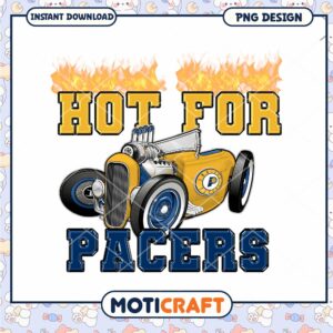 Hot for Pacers PNG Design