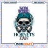 Hornets Fan Skull Gas Mask PNG Design
