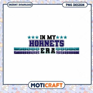 Hornets Era PNG Design Instant Download
