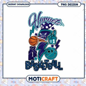 Hornets Basketball PNG Design for Instant Download Art