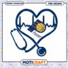 Heartbeat Stethoscope with Indiana Pacers Logo PNG Design