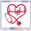 Heartbeat and Stethoscope PNG Design for Instant Download 2 Heartbeat and Stethoscope PNG Design for Instant Download
