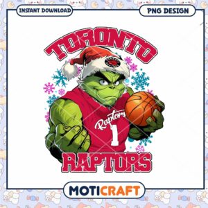 Grinch Toronto Raptors Christmas PNG