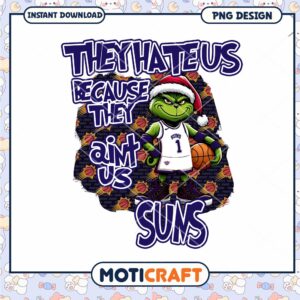 Grinch Phoenix Suns PNG Sublimation Design