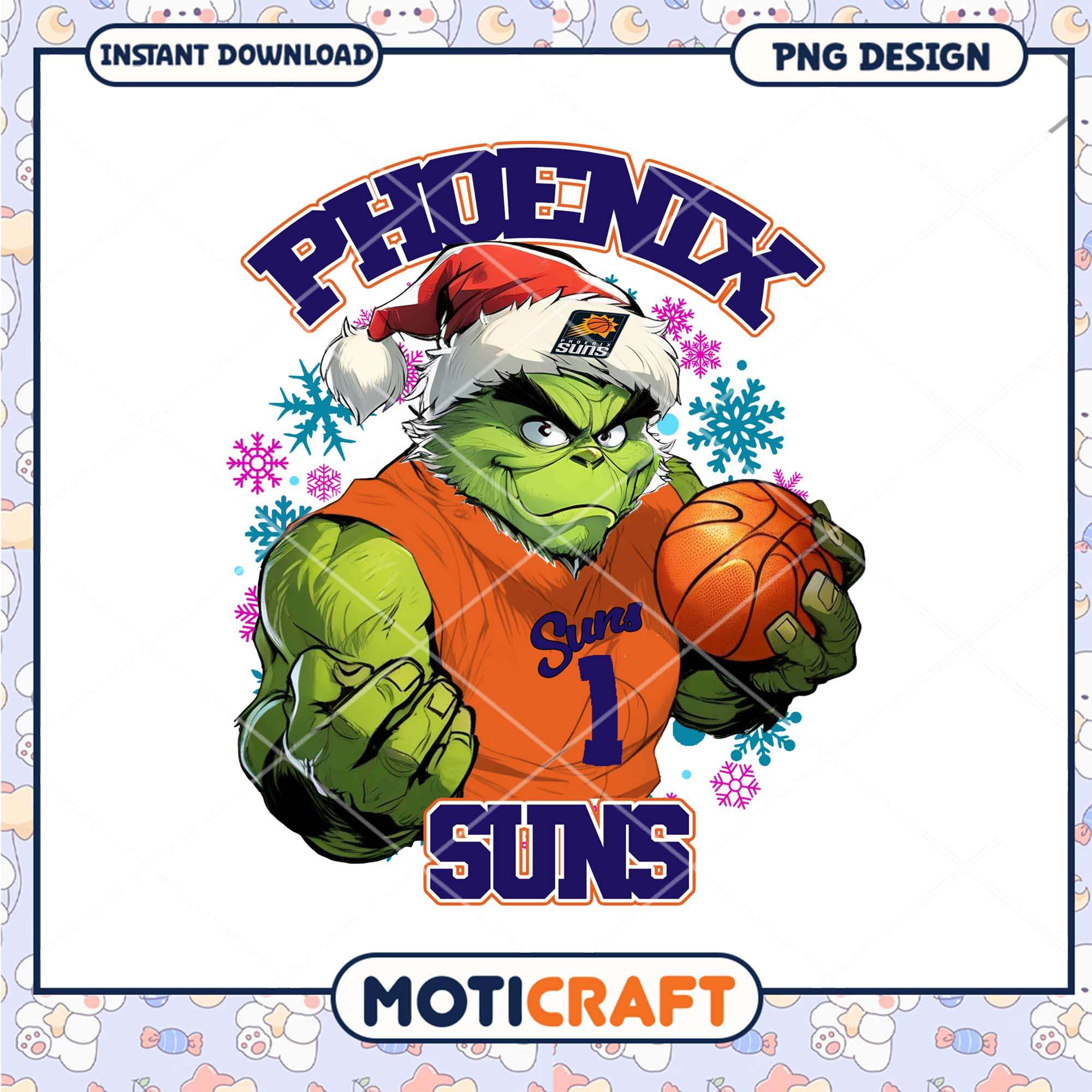 Grinch Phoenix Suns Christmas PNG Grinch Phoenix Suns Christmas PNG