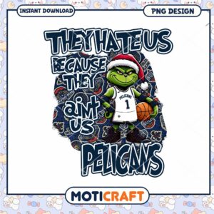 Grinch Pelicans PNG Sublimation Design