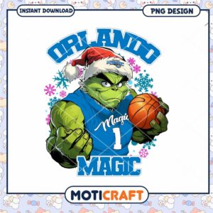 Grinch Orlando Magic Christmas PNG