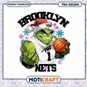 Grinch Nets Christmas PNG Sublimation Design
