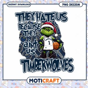Grinch Minnesota Timberwolves PNG Design