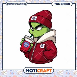 Grinch Inspired Detroit Pistons PNG Digital Art Download
