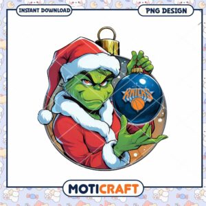 Grinch Holiday Ornament PNG Design for Sports Fans