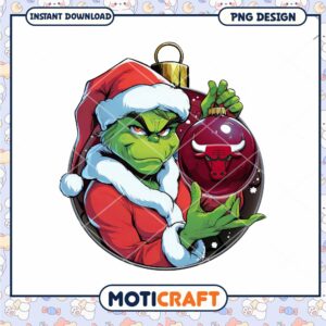 Grinch Christmas PNG Design for Instant Download Decor