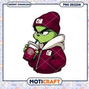 Grinch Character PNG Design for Instant Download Gift Grinch Character PNG Design for Instant Download Gift
