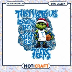 Grinch 76ers PNG Sublimation Design