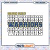 Golden State Warriors PNG Design for Instant Download