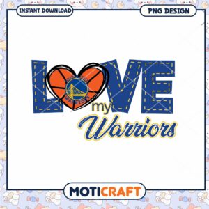 Golden State Warriors Love PNG Design