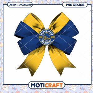 Golden State Warriors Bow PNG Design