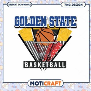 Golden State Basketball PNG Design