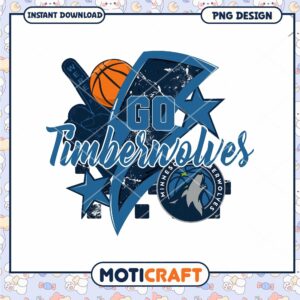 Go Timberwolves PNG Design Instant Download
