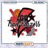 Go Trail Blazers Basketball PNG Design Instant Download Art 1 Go Trail Blazers Basketball PNG Design Instant Download Art