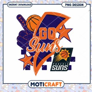 Go Suns Basketball PNG Design Instant Download Art File