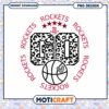 Go Rockets Basketball PNG Download with Leopard Print Design 1 Go Rockets Basketball PNG Download with Leopard Print Design