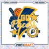 Go Pacers Basketball PNG Design Instant Download Art 1 Go Pacers Basketball PNG Design Instant Download Art