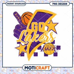 Go Lakers PNG Sublimation Design