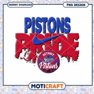 Detroit Pistons Pride PNG Sublimation Design