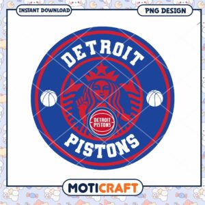 Detroit Pistons PNG Sublimation Design