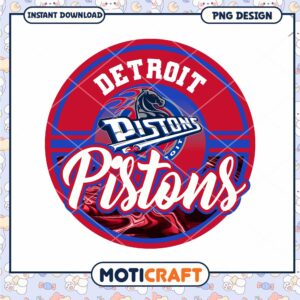 Detroit Pistons Logo PNG Instant Download for Fans
