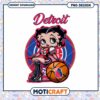 Detroit Pistons Betty Boop PNG Design 1 Detroit Pistons Betty Boop PNG Design