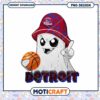 Detroit Ghost Basketball PNG Design Instant Download Art