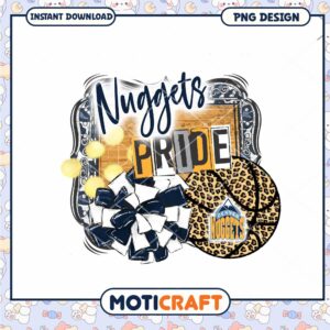 Denver Nuggets Pride PNG Design for Instant Download Art