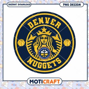 Denver Nuggets PNG Design Instant Download