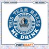 Dallas Mavericks PNG Drink Design