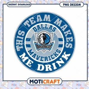 Dallas Mavericks PNG Drink Design