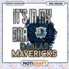 Dallas Mavericks Its in My DNA PNG Design for Fans