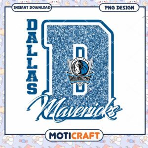 Dallas Mavericks Glitter PNG Sublimation