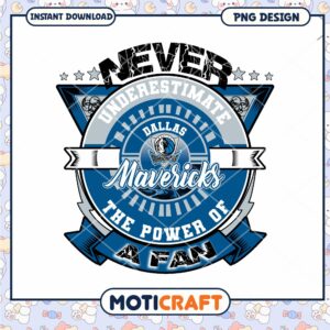 Dallas Mavericks Fan Power PNG Design