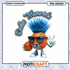 Dallas Mavericks Basketball PNG Design Cute Graphic Download
