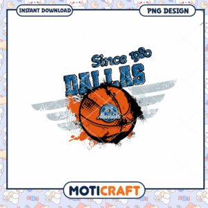 Dallas Mavericks Basketball PNG Design