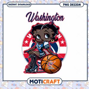 Cute Washington Wizards PNG Design for Instant Download