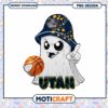 Cute Ghost with Basketball for Utah Jazz Fans PNG Design 1 Cute Ghost with Basketball for Utah Jazz Fans PNG Design