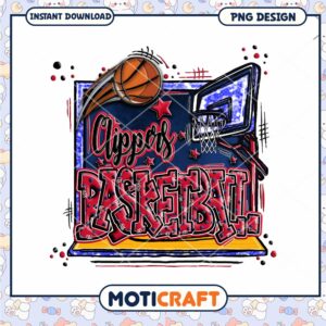 Clippers Basketball PNG Sublimation Design