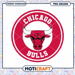 Chicago Bulls Logo PNG Instant Download for Fans